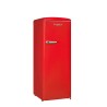Vertikaler Retro Vintage Schwarzer Kühlschrank 218L RF218RRA++ FrigeluX