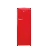 Vertikaler Retro Vintage Schwarzer Kühlschrank 218L RF218RRA++ FrigeluX