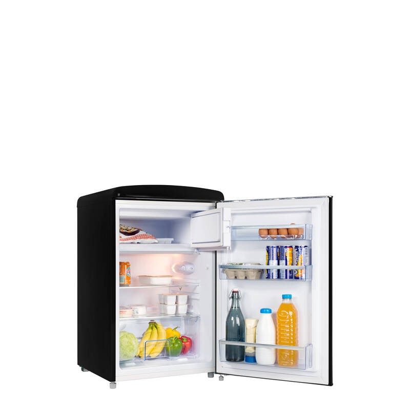 Retro Vintage Schwarzer Tischkühlschrank 108L R4TT108RNE - FrigeluX