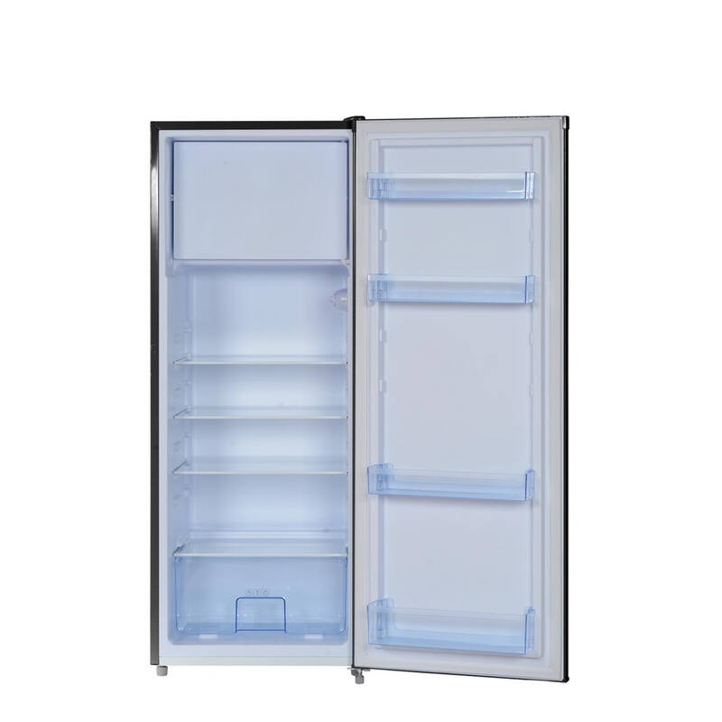Schwarzer vertikaler Kühlschrank R4A218NE 218l - FrigeluX