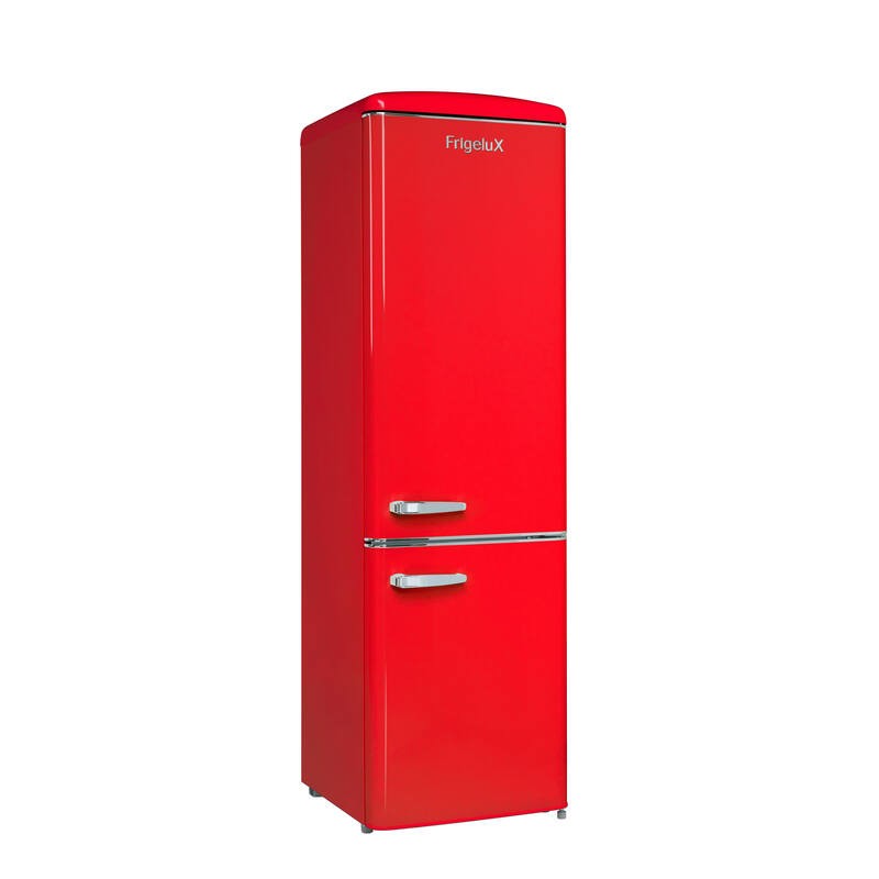 Kombinierter Kühlschrank Retro Vintage Rot 244L CB255RRA++ FrigeluX