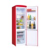 Kombinierter Kühlschrank Retro Vintage Rot 244L CB255RRA++ FrigeluX