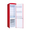 Kombinierter Kühlschrank Retro Vintage Rot 244L CB255RRA++ FrigeluX