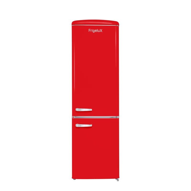 Kombinierter Kühlschrank Retro Vintage Rot 244L CB255RRA++ FrigeluX