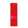 Kombinierter Kühlschrank Retro Vintage Rot 244L CB255RRA++ FrigeluX