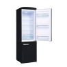 Retro Vintage Schwarzer Kombi-Kühlschrank 244L CB255RNA++ FrigeluX
