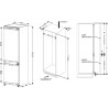 Réfrigérateur Combiné Blanc Intégrable CBNF177BI FrigeluX - 236 L