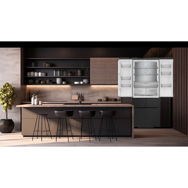 French Door Kühl-Gefrierschrank Schwarz FRD190XBI 413L - FrigeluX
