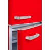 Kombinierter Kühlschrank Retro Vintage Rot 244L CB255RRA++ FrigeluX