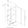 Integrierter vertikaler Kühlschrank SPNF177BI 304 L - Frigelux