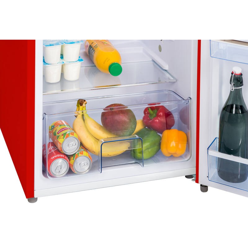 Vertikaler Retro Vintage Schwarzer Kühlschrank 218L RF218RRA++ FrigeluX