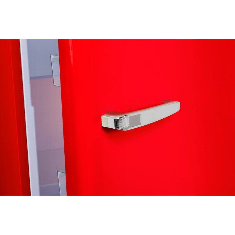 Vertikaler Retro Vintage Schwarzer Kühlschrank 218L RF218RRA++ FrigeluX