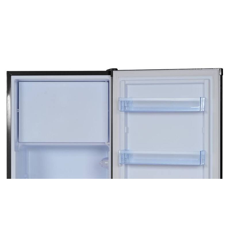 Schwarzer vertikaler Kühlschrank R4A218NE 218l - FrigeluX